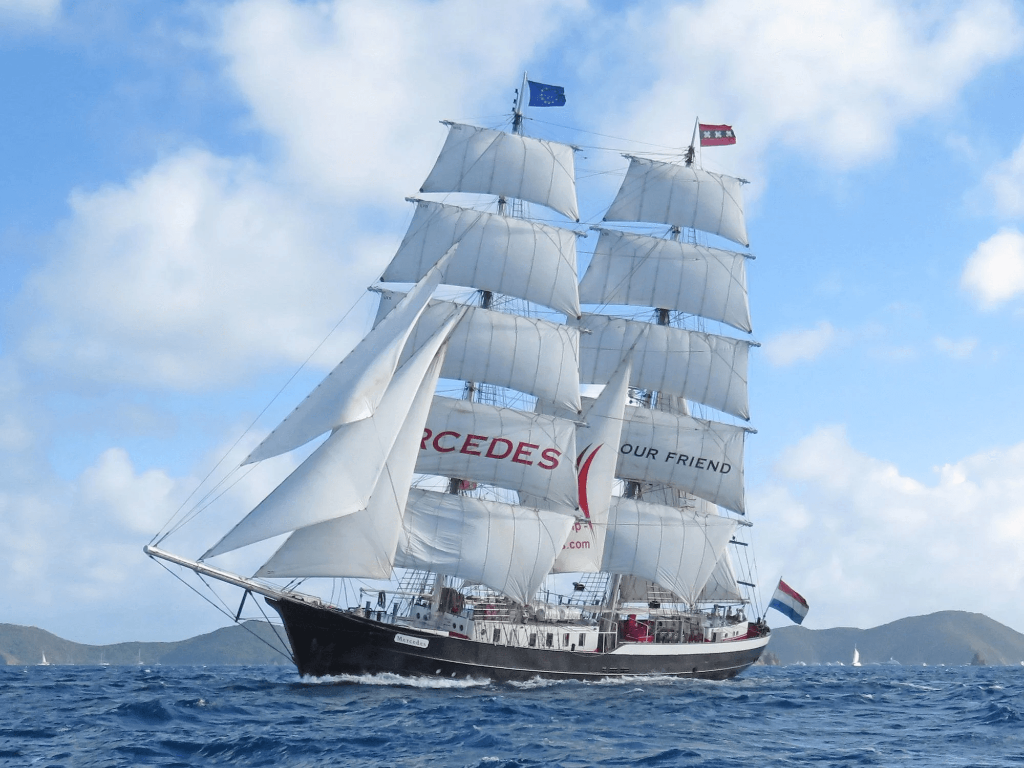 Mercedes tall ship